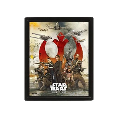 Image of Pyramid International Star Wars Rogue One Choose a Side 3D Lenticular Poster, Multi Colour, 10 x 8 1.3 cm