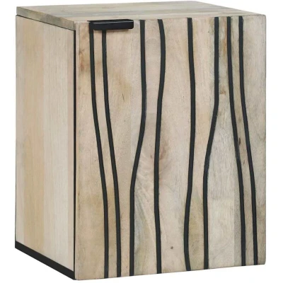 Image of vidaXL Sink cabinet with Shelf Wall mounted Storage Door Brown 38 x 33.5 48 cm