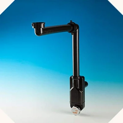Image of lira A.8274.26 Sifone Spazio Bagno NT Sink Trap, Black