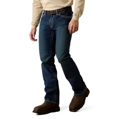 Image of ARIAT Men&#039;s Flame Resistant M4 Relaxed Boundary Boot Cut Jean FR Basic, Shale, 32