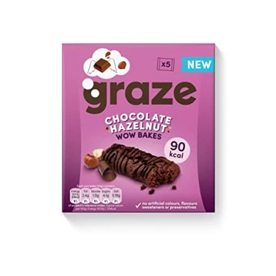 Image of Graze Chocolate Hazelnut Wow Bakes, 5 x 24g