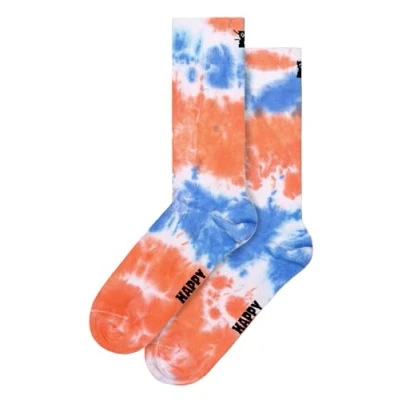 Image of Happy Socks Novelty Tie Dye Breathable Multicoloured Funny Dress Gift (6 11, Peach)