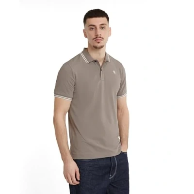 Image of G Star Men&#039;s Dunda Slim Stripe Polo , Grey (rock ridge D17127 5864 G294), XS