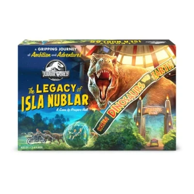 Image of Funko Games Jurassic Park: The Legacy Of Isla Nublar Strategy Adventure Board Game for Kids &amp; Adults Age 10 Years Up Family, 56323