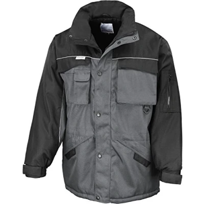 Image of Result RE72A Work Guard Heavy Duty Combo Coat Grey/Black, X Large