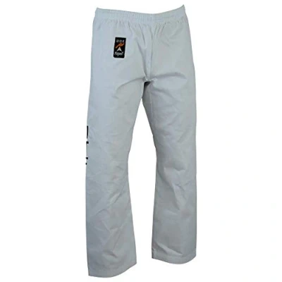 Image of Playwell ITF White Taekwondo Training Pants Trousers New (5/180cm)