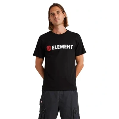 Image of Element Blazin Print Tshirt, Men&#039;s, Size: XS, Flint black