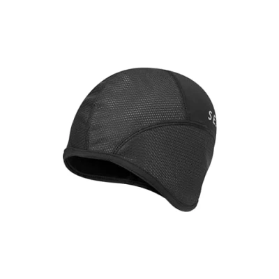 Image of SEALSKINZ Wacton Windproof All Weather Skull Cap Cycling Accessory UV &amp; Wind Protection Black