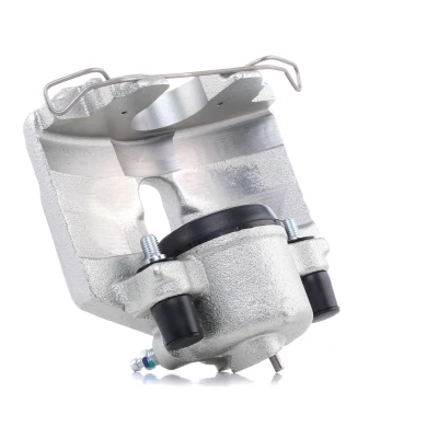 Image of 1K0615124F Brake caliper HELLA 8AN 355 789 181 Grey Cast Iron without holder VOLKSWAGEN: Scirocco III, GOLF 5, 6, AUDI: A3 Sportback