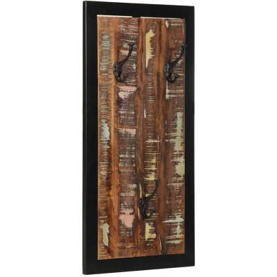 Image of vidaXL Coat Rack Multicolour 40x2x80 cm Solid Wood Reclaimed