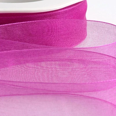 Image of Italian Options Organza Chiffon Ribbon, 15mm x 20 Metre Roll, Magenta