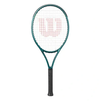 Image of Wilson tennis racket Blade 26 V9, Junior length, For kids from 10 12 years, Lightweight frame, Pre strung, Green