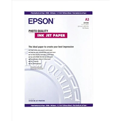 Image of Epson White Photo Inkjet A3 Paper 104gsm (Pack of 100)