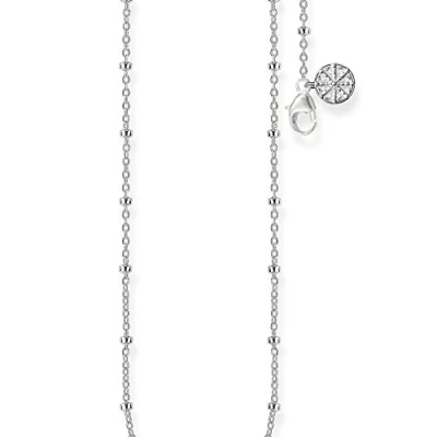 Image of Thomas Sabo Women Necklace Karma Beads 925 Sterling Silver KK0003 001 21 L45v