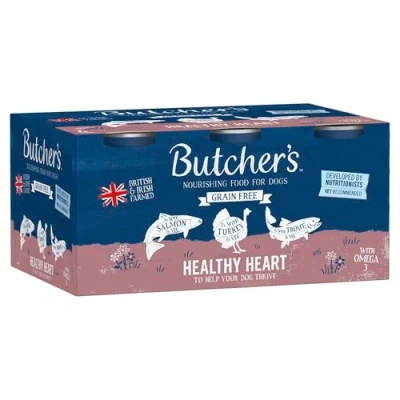 Image of Butcher&#039;s Healthy Heart Wet Dog Food Tins, 9.36 kg (24 x 390 g)
