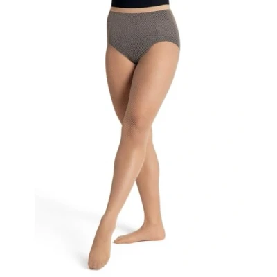 Image of Capezio Women&#039;s Studio Basics Fishnet Seamless Tight,Caramel,Large/X Large