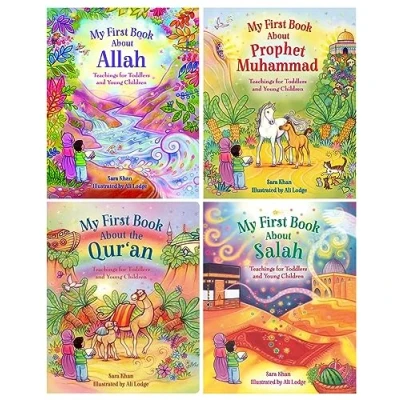 Image of My First Book about Islam Children Collection 4 Books Gift Set (My the Allah, Prophet Muhammad, Salah &amp; Quran)
