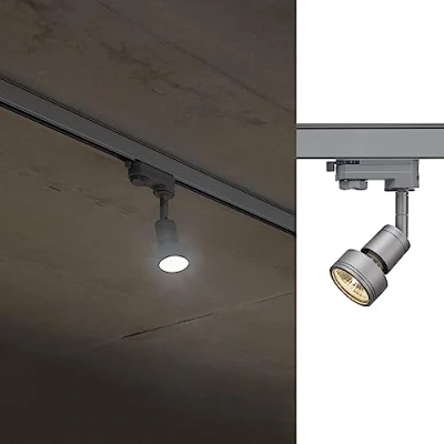 Image of SLV Spotlight 3 Phase Track, Aluminium, 50 W, Grey