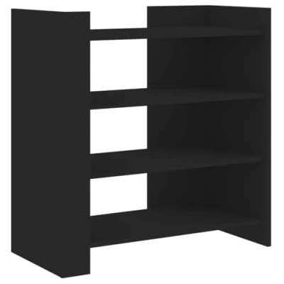 Image of vidaXL Sideboard Black 73.5x35x75 cm Engineered Wood Cabinet Modern Storage Unit for Living Room, Bedroom, Dining Area Ample Space Easy to Clean Versatile Assembly Options