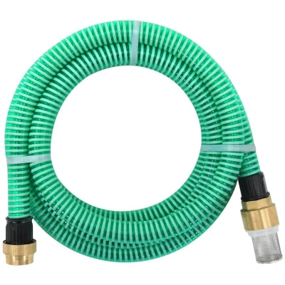 Image of Suction Hose with Brass Connectors Green 1.1" 3 m PVC vidaXL
