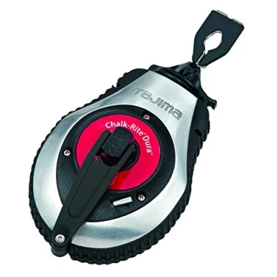 Image of Tajima CR401S Chalk Rite Dura Reel and Premium Braided Line with Fast Rewind System, 1 mm x 30 m