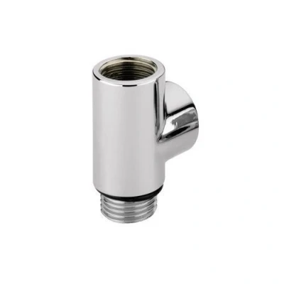 Image of Chrome T Piece for Dual Fuel Electric Heated Towel Rails and Radiators