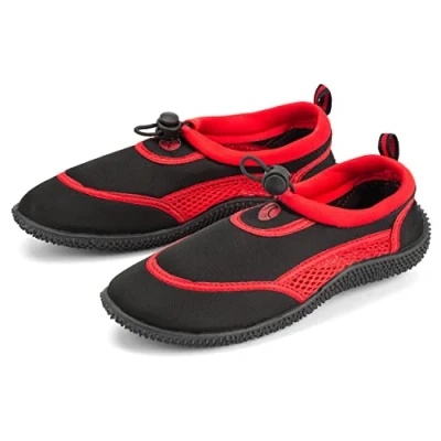 Image of Undercover Kids Toggle Aqua Shoes FWR1124 Black/Red Size 2