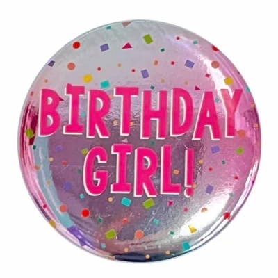 Image of amscan 9912102 BIRTHDAY GIRL BADGE CONFETTI