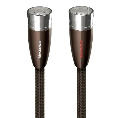Image of audioquest 3 m Mackenzie XLR Audio Cable (3 pin) Black (XLR pin), m,