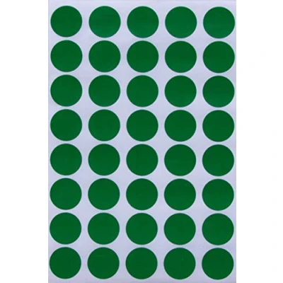 Image of Royal Green Round Stickers Labels Dots Sticker 19mm (About 2cm) 3/4 Inch 600 Pack