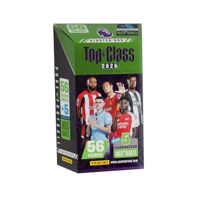 Image of Premier League Top Class Trading Cards 2025 Blaster Box