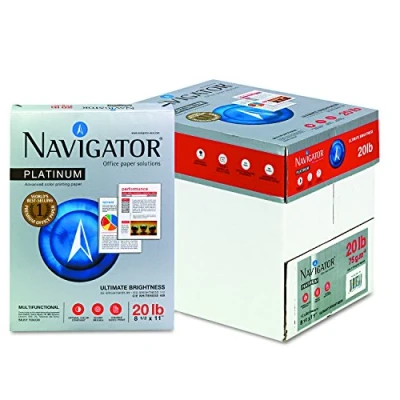 Image of Navigator Platinum Digital Letter 215.9 x 279.4 mm) Ink Jet Paper White (Inkjet Universal (215.9 mm), Letter, White, 500 Sheets)