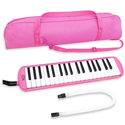 Image of keepdrum Melodica 37 Keys Pink with Bag