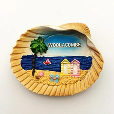 Image of Beach Woolacombe England Fridge Magnet Refrigerator Decoration Sticker Souvenir Resin Crafts