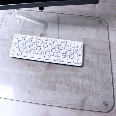 Image of Floortex® Desktex® Glaciermat® Glass Desk Mat 51 x 91cm