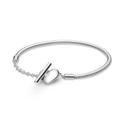 Image of Pandora Icons Multi snake chain sterling silver bracelet, 19
