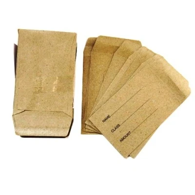 Image of Dinner Money/Seed envelopes Pack of 50 Small gummed Manilla Size 70mm x 100mm