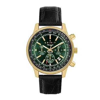 Image of Spirit Men&#039;s Analog Quartz Watch with Leather Strap SP1006