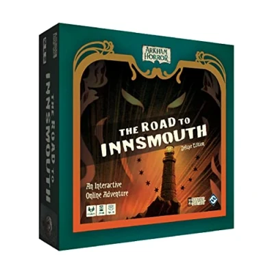 Image of Hourglass Escapes The Road to Innsmouth: Arkam Horror Files Escape Game Ages 14+ 1 4 Players 90 120 Minutes Playing Time
