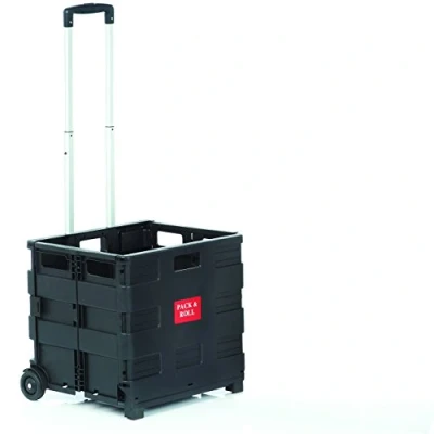 Image of Seco Collapsible Shopping Cart Medium Black
