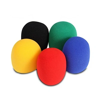 Image of On Stage Microphone Windscreens Multi Coloured 5 Pack