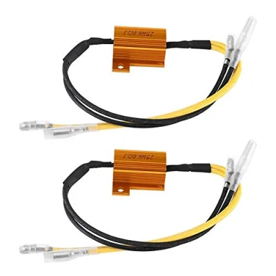 Image of Aramox LED Load Resistor,25W 6.8ΩJ Motorcycle Turn Signal Indicator Light Resistor Fix Error Flash Controller