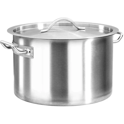 Image of vidaXL Stock Pot 32 L 40x26 cm Stainless Steel