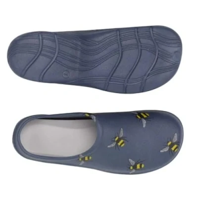 Image of Womens/Ladies Clogs Briers Gardening Shoes Soft Sole Slip On Lightweight UK 4 8 (Navy (Bees), Numeric_5)