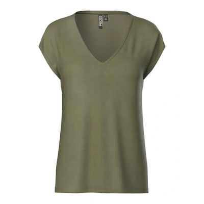 Image of PIECES Women&#039;s PCKAMALA TEE NOOS BC T Shirt, Grape Leaf, XS