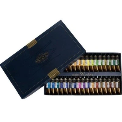 Image of Mission Gold Water Color Set, 34 Colors by Mijello Class