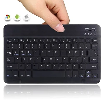 Image of FINDING CASE For 2.4G Ultra Slim Bluetooth Keyboard Compatible with iPad 10.2 inch/iPad Air/iPad 9.7 Pro/iPad Mini, iPhone and Other Enabled Devices Including iOS, Android, Windows