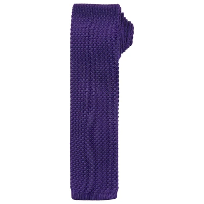 Image of Premier Unisex Adult Slim Knitted Tie (Purple) One Size