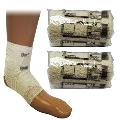Image of Steroplast Sterocrepe Premium Heavy Weight Crepe Bandage Dressings CE Approved, 7.5cm x 4m (2 Pack)