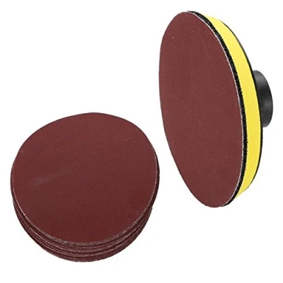 Image of 1pcs 4Inch 100mm M14 Polishing Disk Discs + 20pcs Grit 800 Round Sandpaper Disc Chuck Angle Grinder Rotary Tool Accessories Single Set